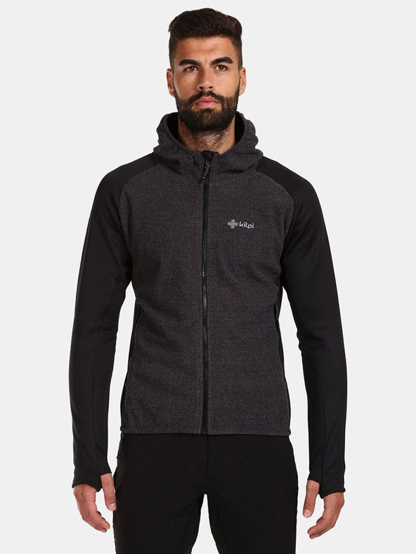 Kilpi Crna muška majica od flisa Kilpi VERSAM-M