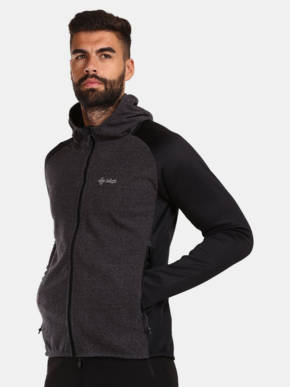 Kilpi Crna muška majica od flisa Kilpi VERSAM-M