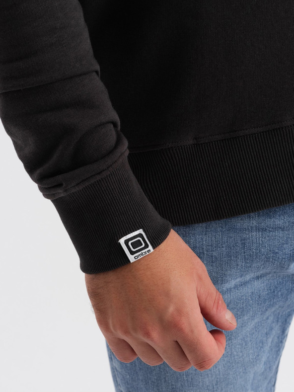 Ombre Clothing Tamno smeđa muška majica s printom Ombre Clothing