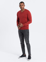 Ombre Clothing Crveni muški osnovni džemper s dolčevitom Ombre Clothing