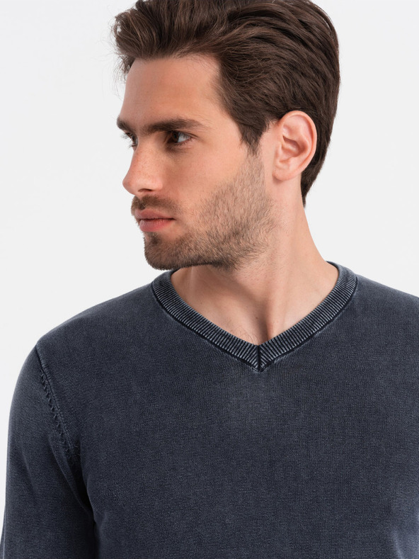 Ombre Clothing Tamnoplavi muški osnovni džemper s dolčevitom Ombre Clothing