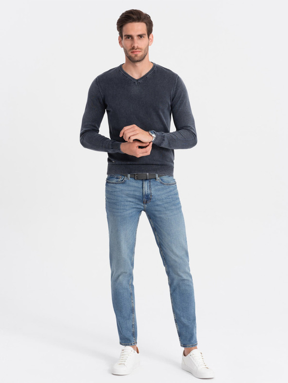 Ombre Clothing Tamnoplavi muški osnovni džemper s dolčevitom Ombre Clothing