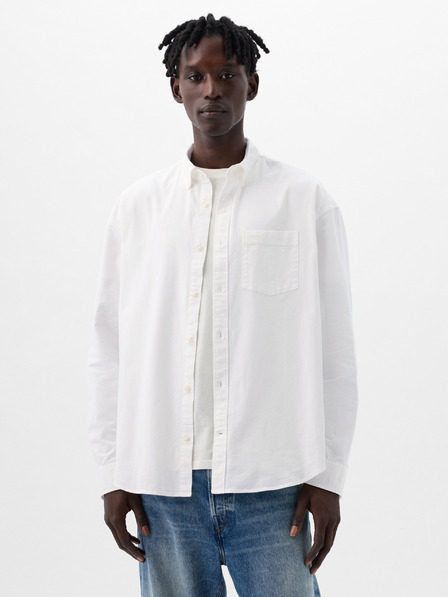 GAP Oversize oxford košulja s logom GAP