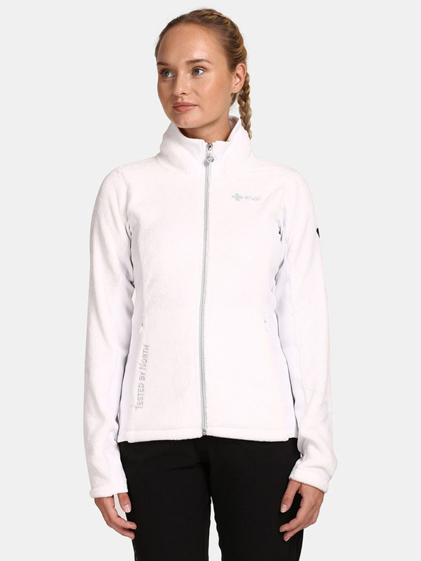 Kilpi Kilpi SKATHI ženska bijela flis majica s patentnim zatvaračem