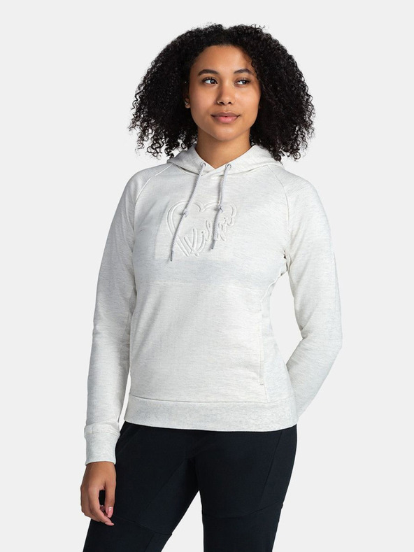 Kilpi Bijeli ženski pamučni sweatshirt Kilpi SOHEY-W
