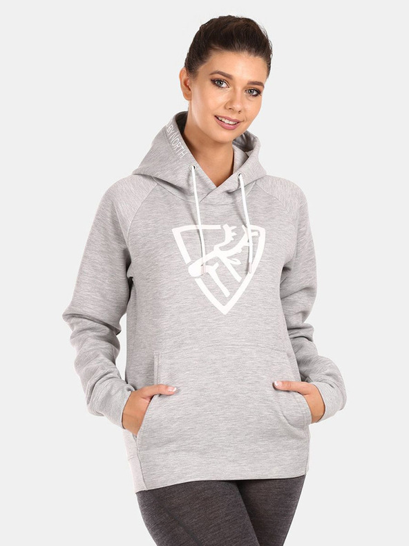 Kilpi Svijetlo sivi ženski pamučni sweatshirt Kilpi FJELA-W