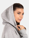Kilpi Svijetlo sivi ženski pamučni sweatshirt Kilpi FJELA-W