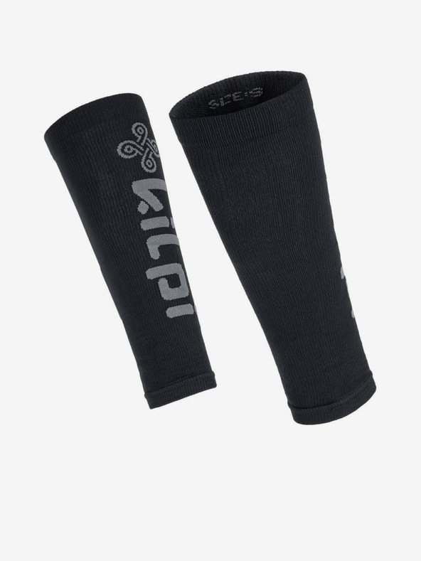Kilpi Crni unisex kompresijski teleći rukavi Kilpi PRESS