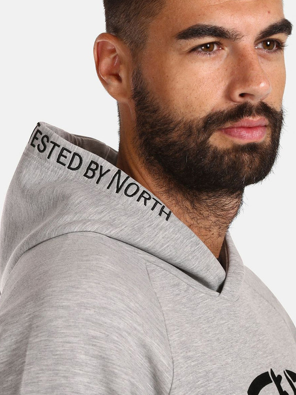 Kilpi Svijetlo sivi muški pamučni sweatshirt Kilpi FJELA-M