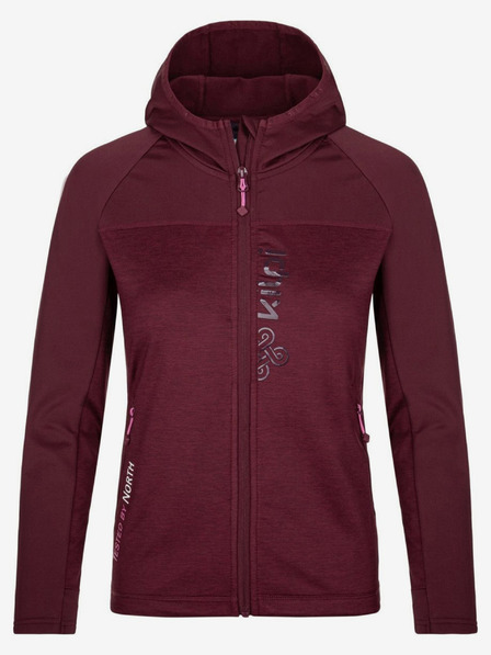 Kilpi Kilpi LAYANA-W Wine ženska sportska majica s kapuljačom
