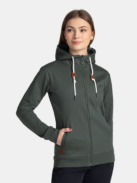 Kilpi Tamnozeleni ženski sweatshirt Kilpi BERY-W