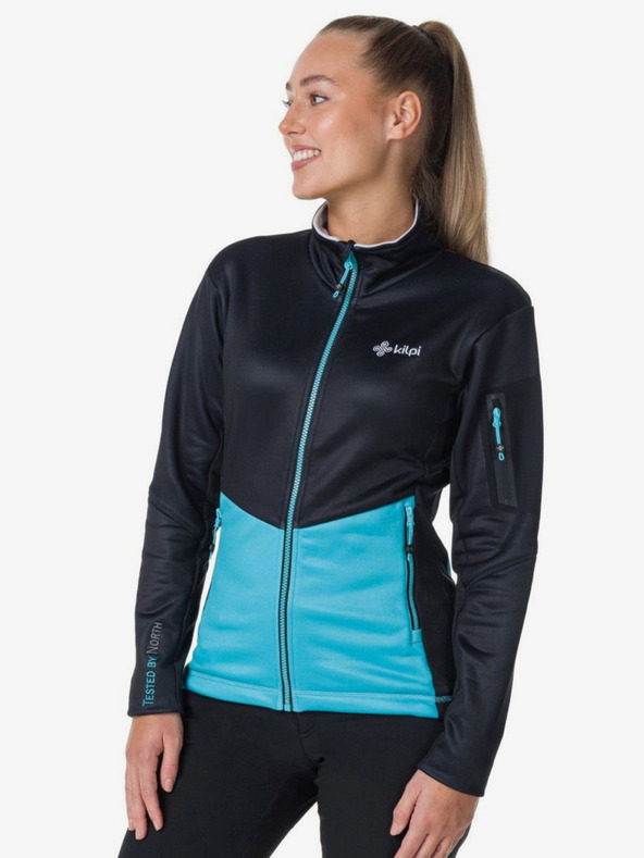 Kilpi Kilpi TEAM FLEECE-W crna i plava ženska funkcionalna majica bez kapuljače