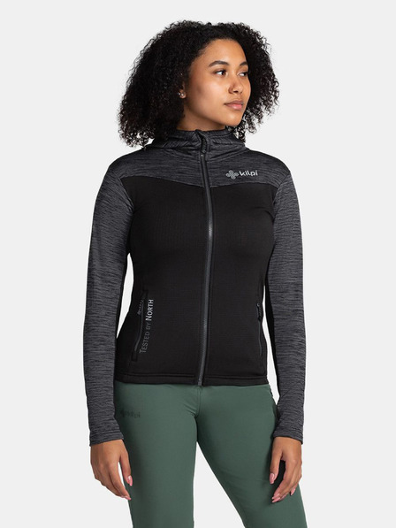 Kilpi Crna ženska sportska majica s kapuljačom Kilpi SEVELEN-W