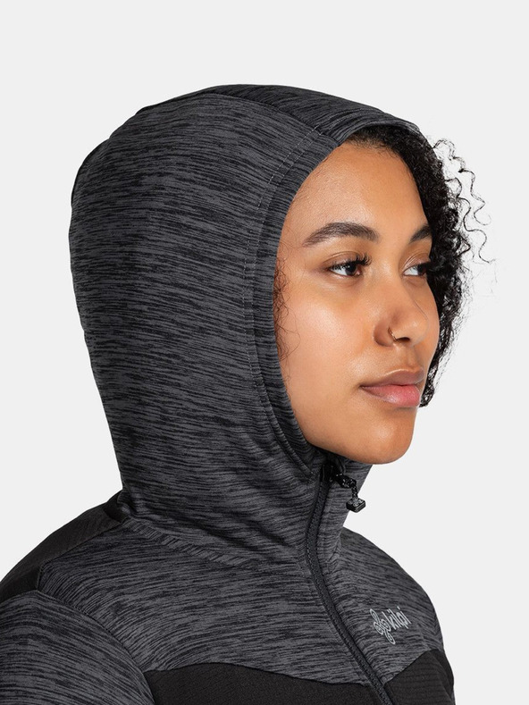 Kilpi Crna ženska sportska majica s kapuljačom Kilpi SEVELEN-W