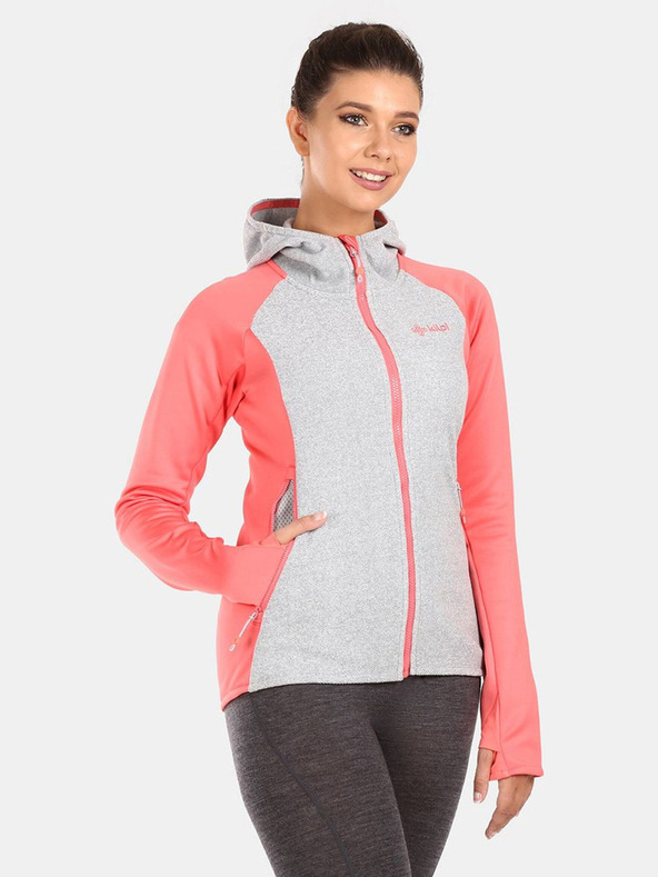 Kilpi Sivo-ružičasta ženska majica od flisa Kilpi VERSAM-W