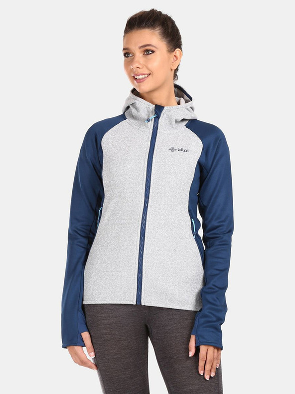 Kilpi Sivo-plava ženska majica od flisa Kilpi VERSAM-W