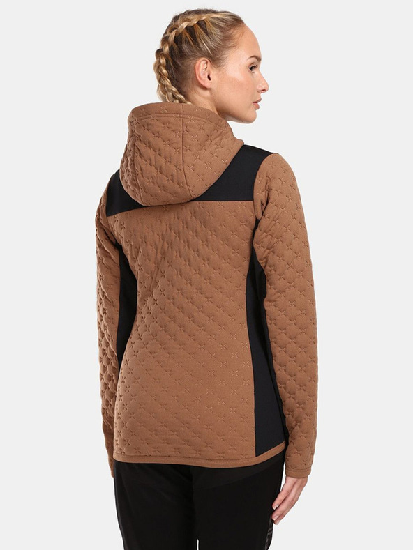 Kilpi Crno-smeđi ženski sweatshirt Kilpi NEVIA-W