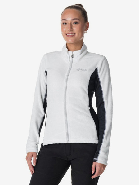 Kilpi Crno-bijeli Kilpi SKATHI ženski flis sweatshirt s patentnim zatvaračem