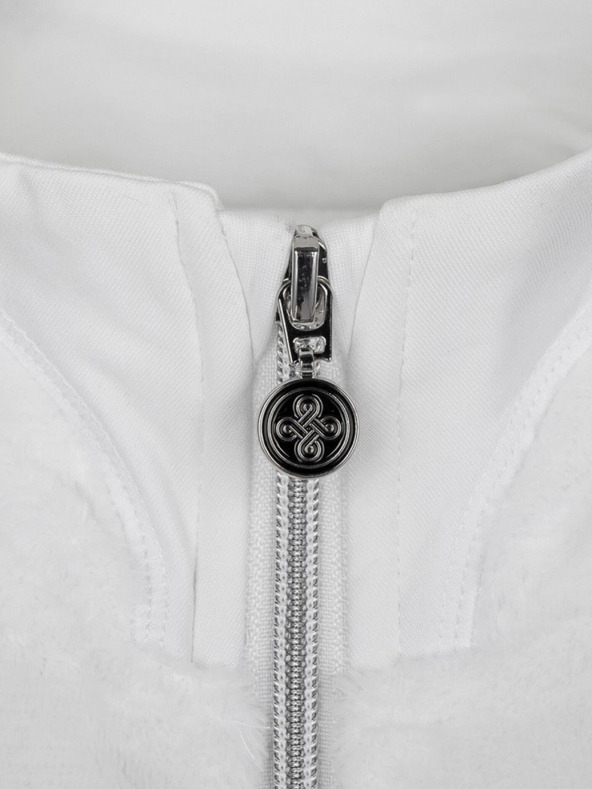 Kilpi Crno-bijeli Kilpi SKATHI ženski flis sweatshirt s patentnim zatvaračem