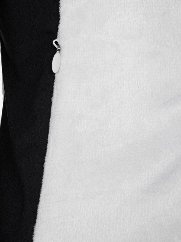 Kilpi Crno-bijeli Kilpi SKATHI ženski flis sweatshirt s patentnim zatvaračem