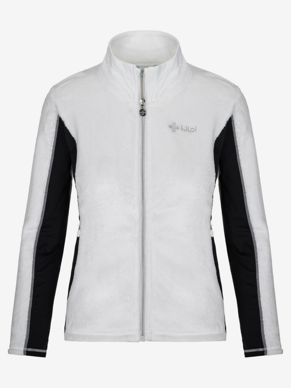 Kilpi Crno-bijeli Kilpi SKATHI ženski flis sweatshirt s patentnim zatvaračem