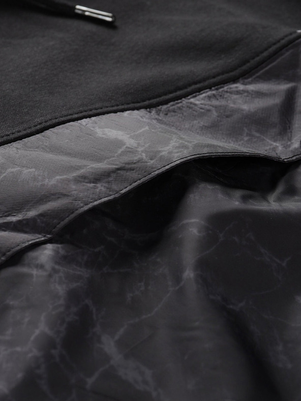 ALPINE PRO Crna muška majica ALPINE PRO Bord