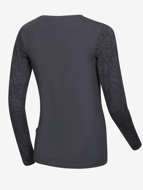 ALPINE PRO Tamno siva ženska majica ALPINE PRO Opesa