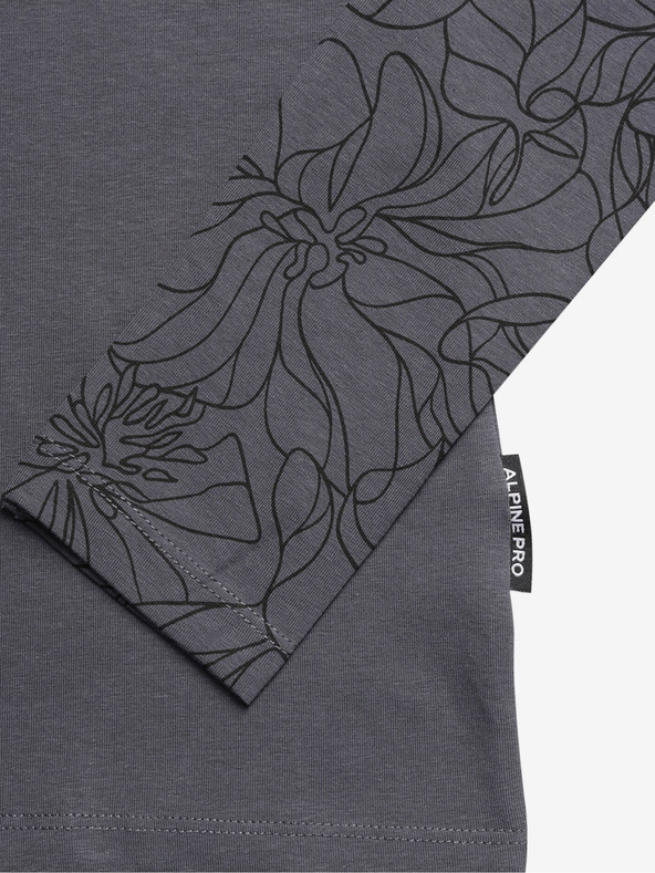 ALPINE PRO Tamno siva ženska majica ALPINE PRO Opesa