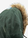 Kilpi Zelena muška zimska jakna s umjetnim krznom Kilpi ALPHA