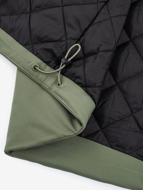 Kilpi Zelena muška zimska jakna s umjetnim krznom Kilpi ALPHA