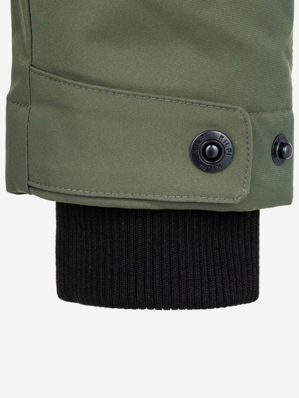 Kilpi Zelena muška zimska jakna s umjetnim krznom Kilpi ALPHA