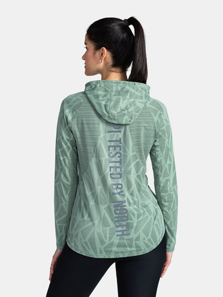 Kilpi Kilpi AILEEN ženska zelena sportska majica s kapuljačom