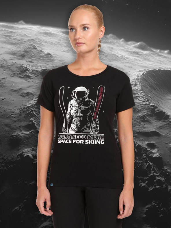 Kilpi Crna ženska majica s printom Kilpi LTD TRITON