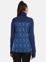 Kilpi Tamnoplava ženska majica s uzorkom i dolčevitom od merino vune Kilpi JANNU