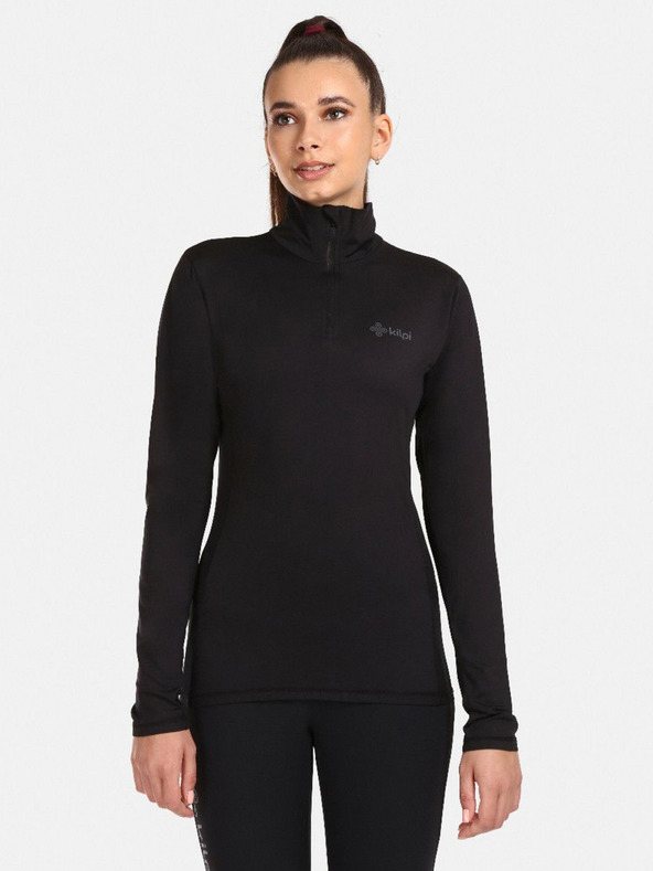 Kilpi Crna ženska termo majica s podignutom kragnom KILPI WILLIE