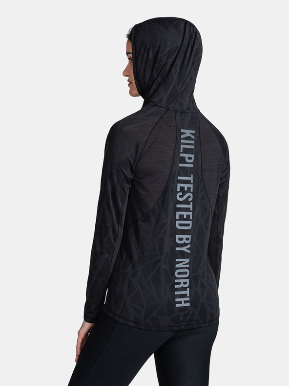 Kilpi Crna Kilpi AILEEN ženska sportska majica s kapuljačom