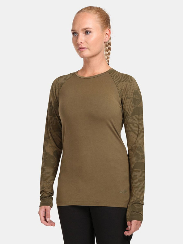 Kilpi Kilpi VENDELIA ženska sportska majica kaki boje