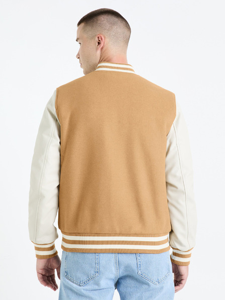 Celio Bež muška bomber jakna s primjesom vune marke Celio Fuvarsi