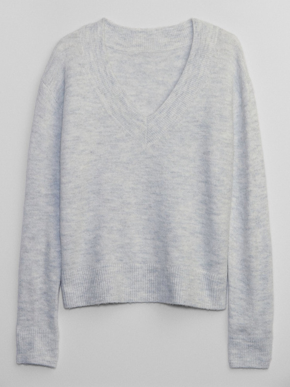 GAP Pleteni pulover s V-izrezom GAP