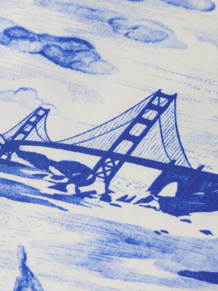 Scotch & Soda Scotch & Soda Eleni plave ženske hlače s uzorkom