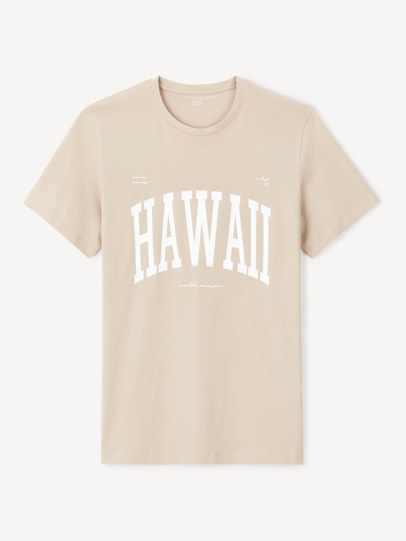 Celio Celio Jeville bež muška majica