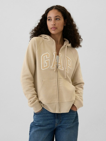 GAP Majica s patentnim zatvaračem i logom Gap