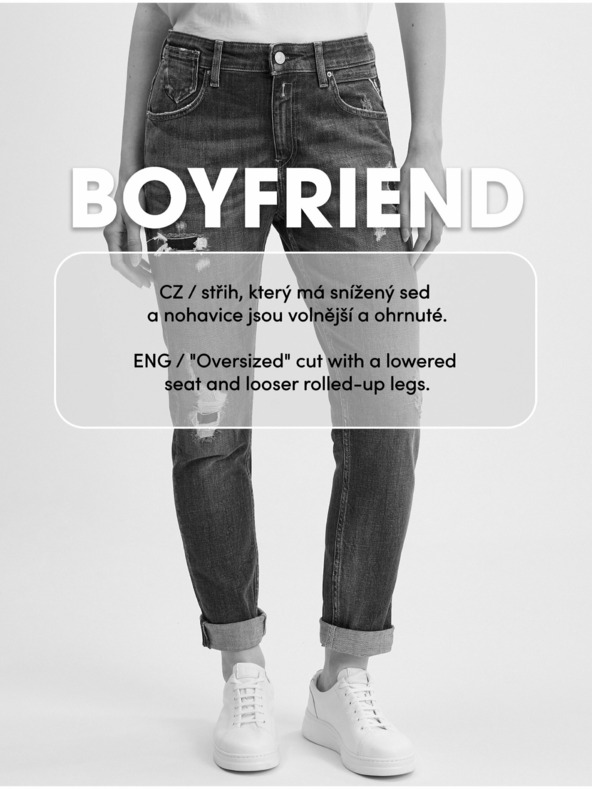 Orsay Tamnoplave ženske traperice boyfriend kroja ORSAY