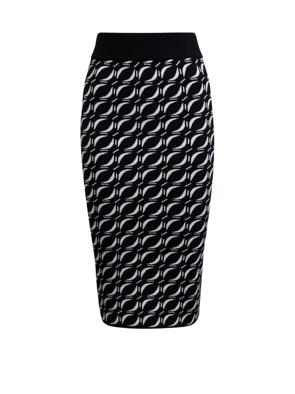 Orsay Bijelo-crna ženska džemper suknja s uzorkom ORSAY