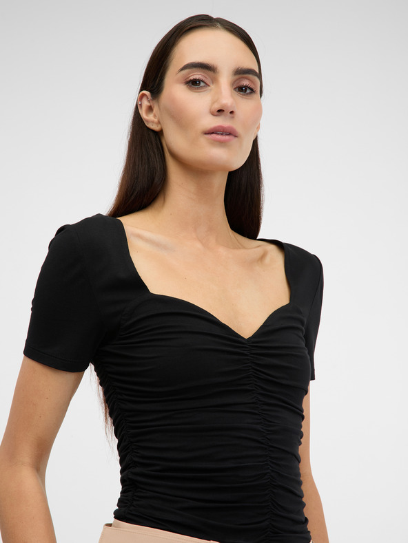 Orsay Crna ženska majica kratkih rukava ORSAY