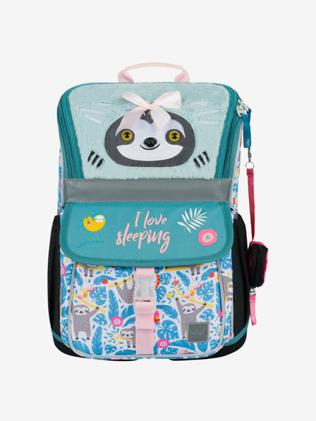 BAAGL  Plava školska torba zippy sloth Baagl