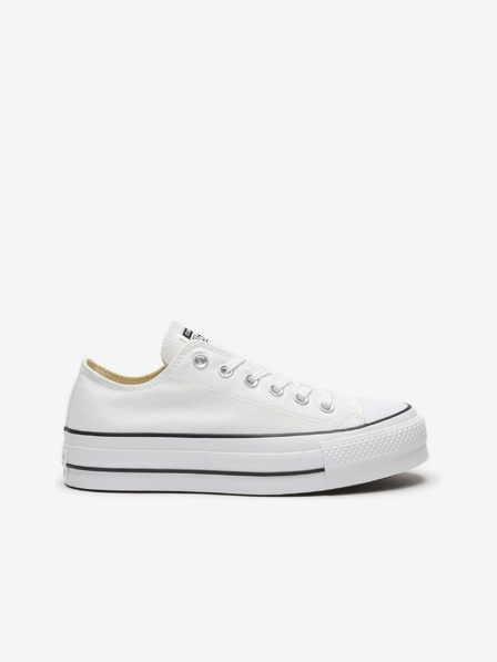 Converse Bijele Converse Chuck Taylor All Star platnene tenisice s platformom