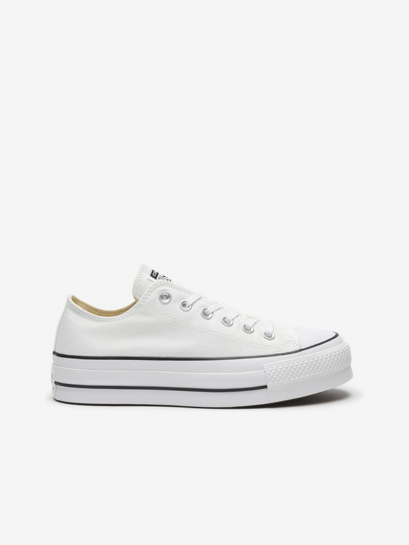 Converse Bijele Converse Chuck Taylor All Star platnene tenisice s platformom