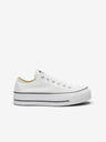 Converse Bijele Converse Chuck Taylor All Star platnene tenisice s platformom
