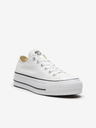 Converse Bijele Converse Chuck Taylor All Star platnene tenisice s platformom